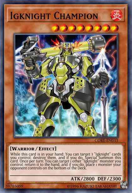 Igknight Champion - CORE-EN033 - Rare - 1st Edition