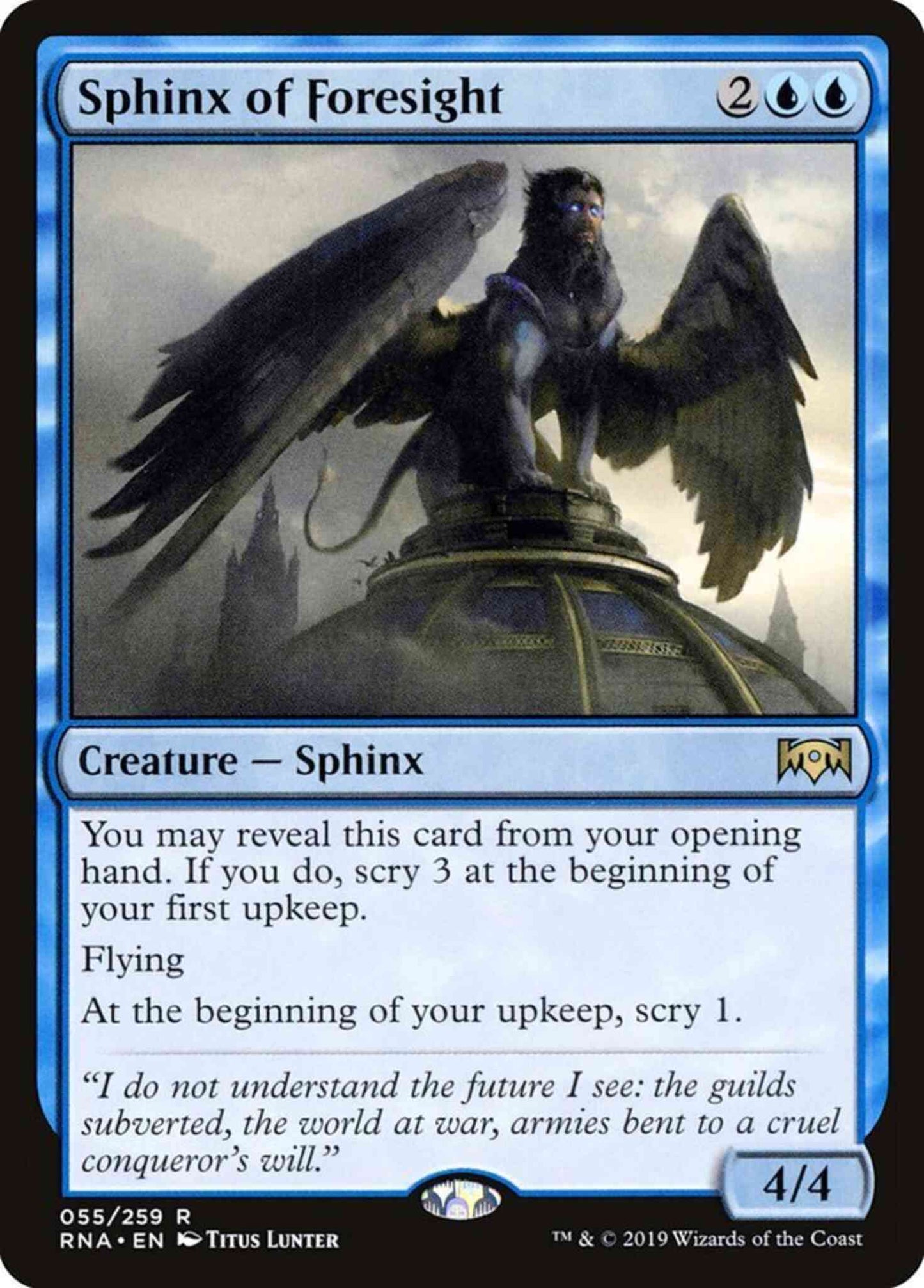 Sphinx of Foresight [55] [Ravnica Allegiance] [Non-Foil]