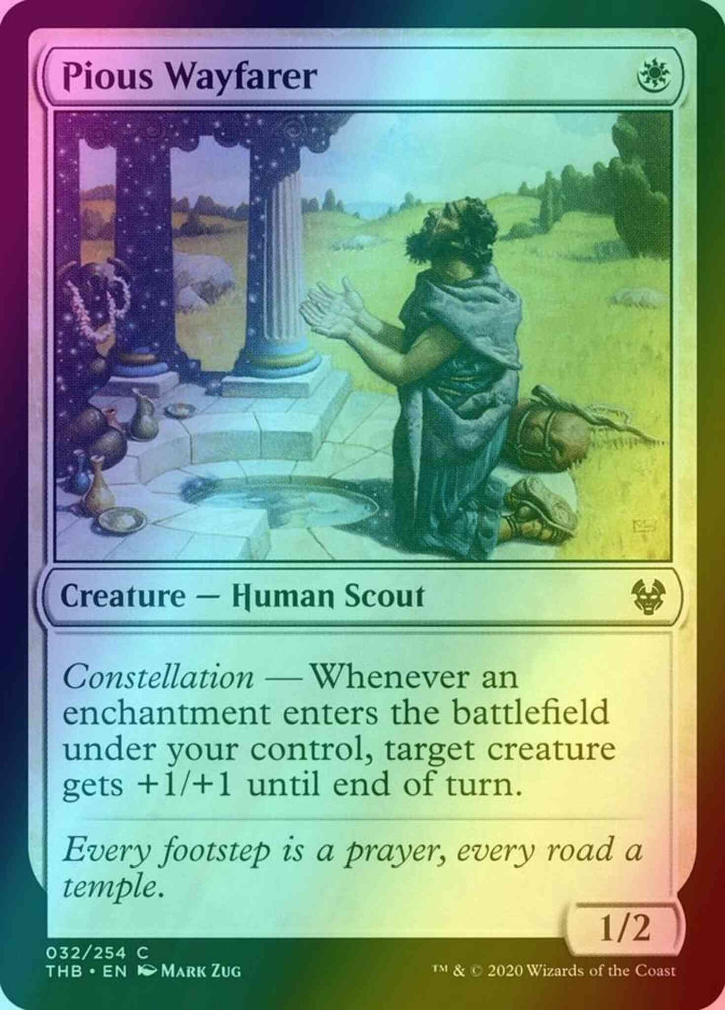 Pious Wayfarer [32] [Theros Beyond Death] [Foil]
