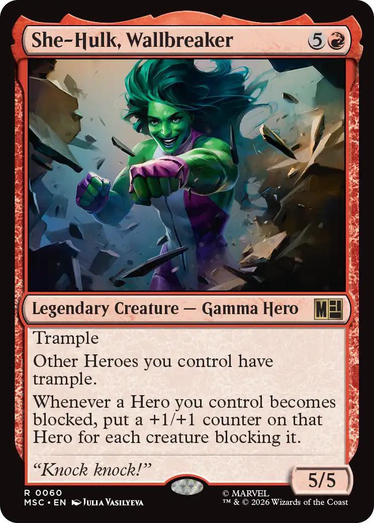 She-Hulk, Wallbreaker [60] [Marvel Super Heroes: Commander] [Non-Foil]