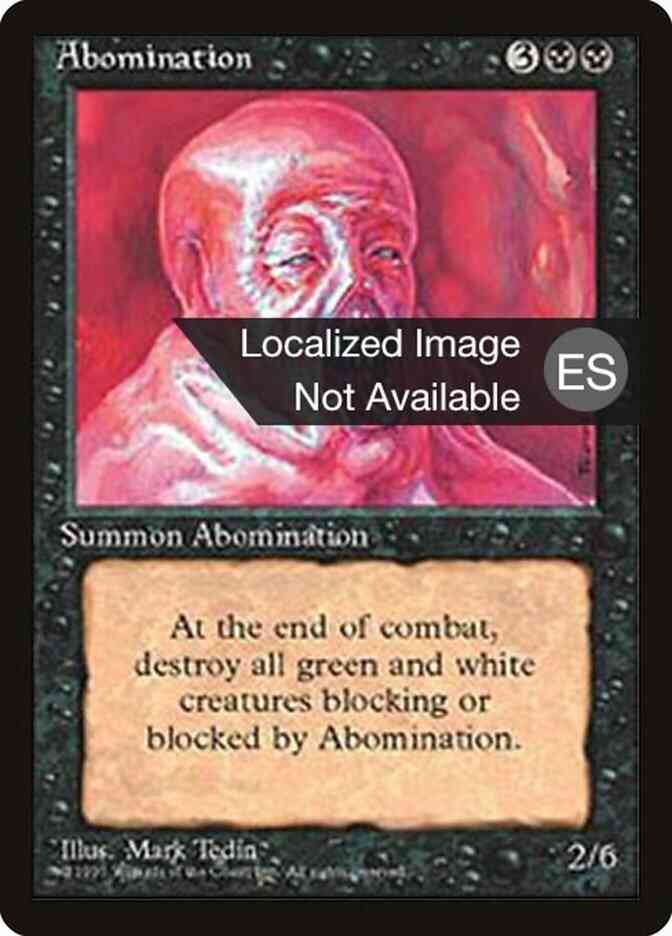 Abomination - Japanese [117] [Fourth Edition Black Border: Japanese] [Non-Foil]