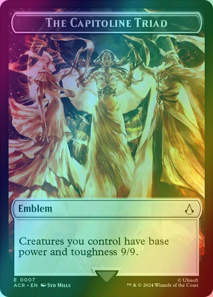 Assassin Token (04) // The Capitoline Triad Emblem (07) [Assassin's Creed: Tokens] [Foil]