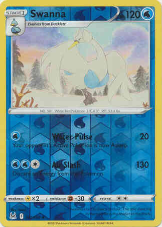 Swanna - 047/196 - Uncommon [swsh11-047] [Reverse Holo]