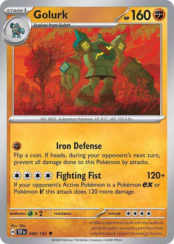 Golurk - 088/162 - Uncommon [sv05-088] [Non-Holo]