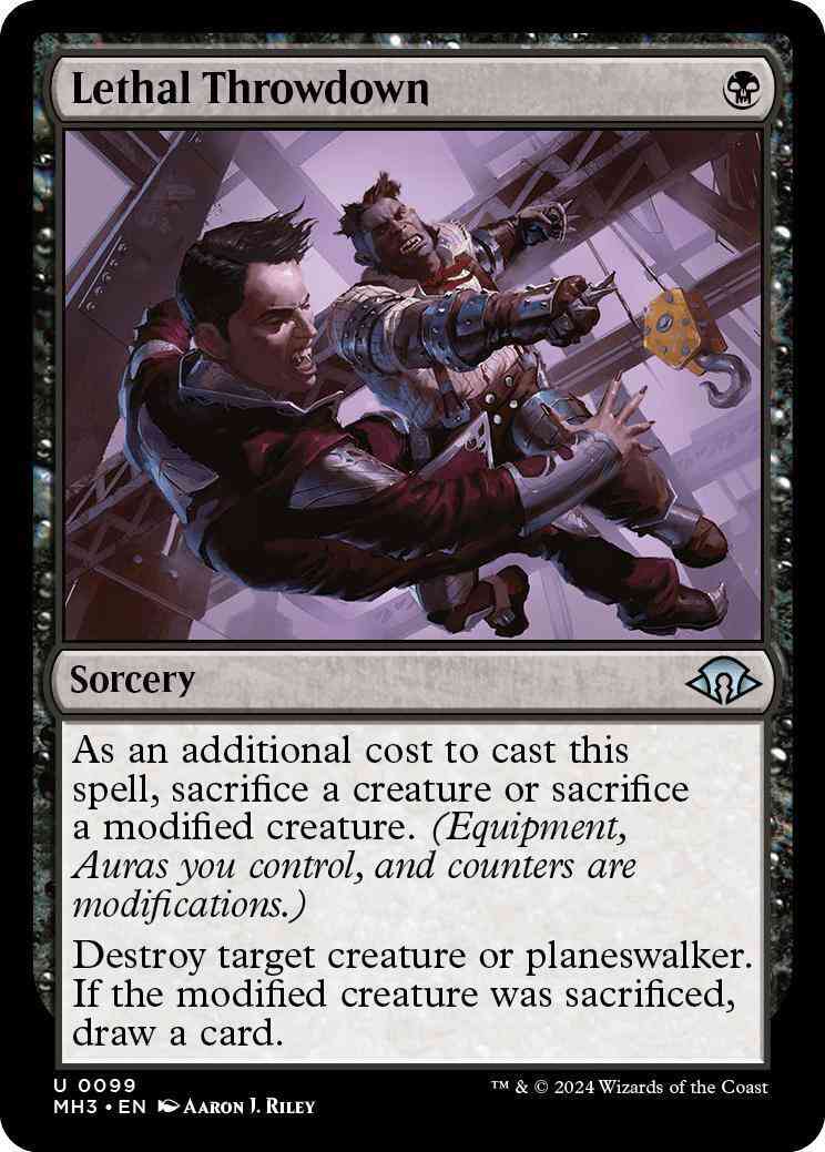 Lethal Throwdown [99] [Modern Horizons 3] [Non-Foil]