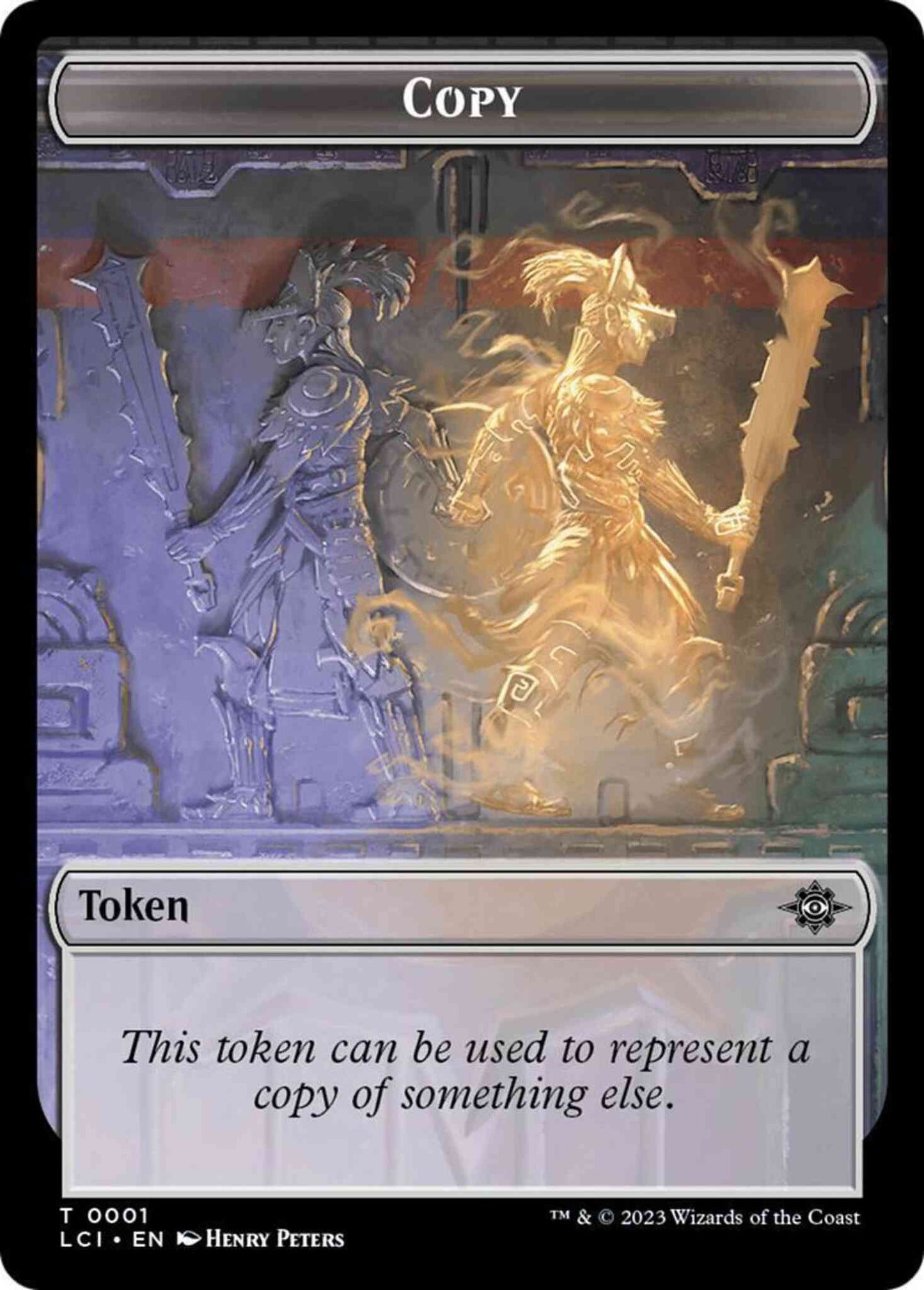 Copy Token (01) // Skeleton Pirate Token (08) [The Lost Caverns of Ixalan: Tokens] [Non-Foil]