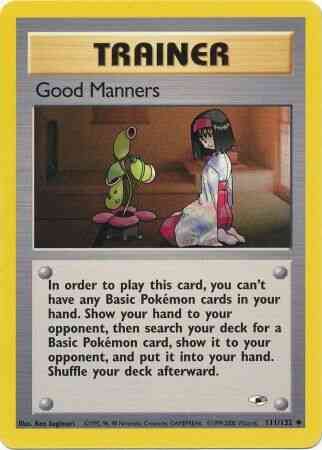 Good Manners - 111/132 - Uncommon - Unlimited [gym1U-111] [Non-Holo]