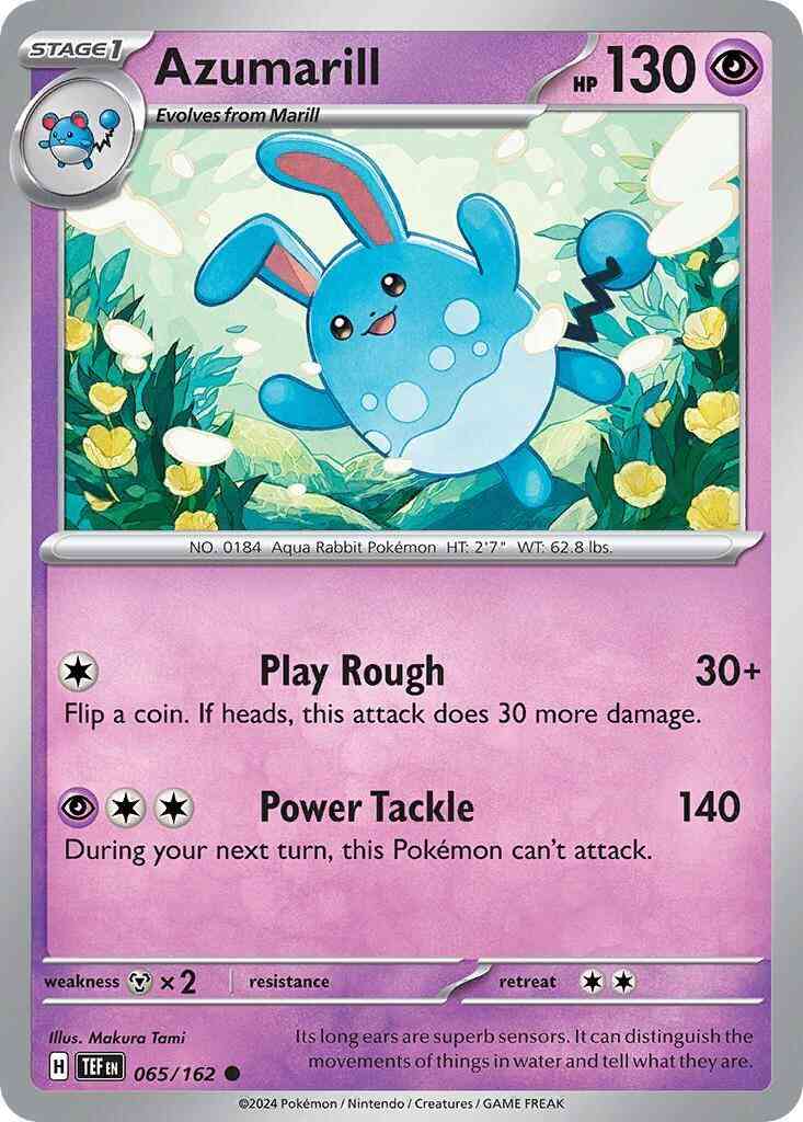 Azumarill - 065/162 - Common [sv05-065] [Non-Holo]