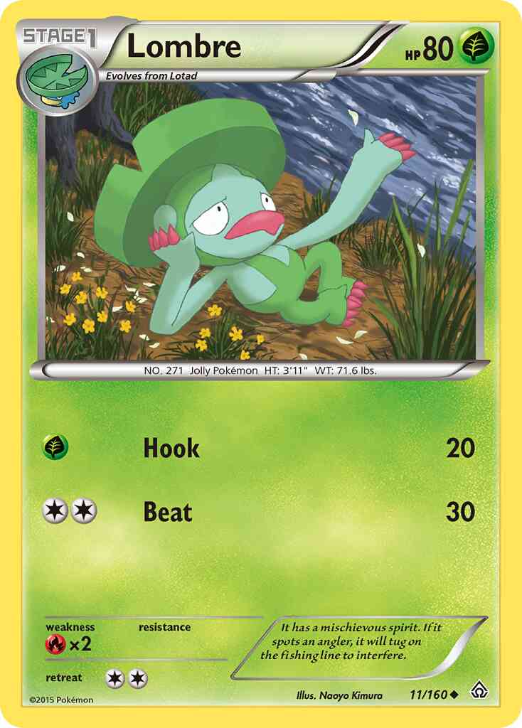 Lombre - 11/160 - Uncommon [xy5-11] [Non-Holo]