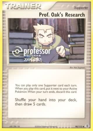 Prof. Oak's Research - 98/112 - Promo [Professor Program 2004-05] [EX6MSP-98] [Non-Holo]