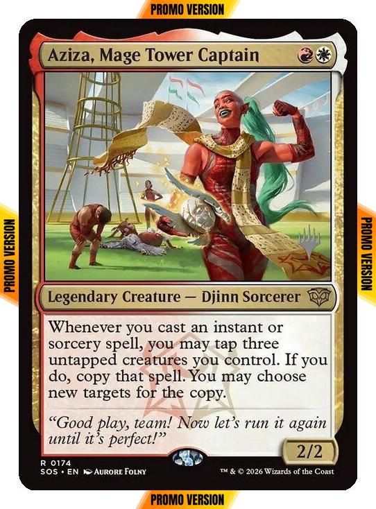 Aziza, Mage Tower Captain [174p] [Promo Pack] [Secrets of Strixhaven Promos] [Non-Foil]