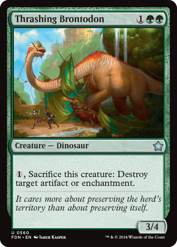 Thrashing Brontodon [560] [Foundations] [Non-Foil]