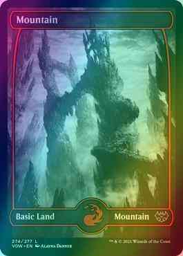 Mountain [274] [Eternal Night Showcase] [Innistrad: Crimson Vow] [Foil]