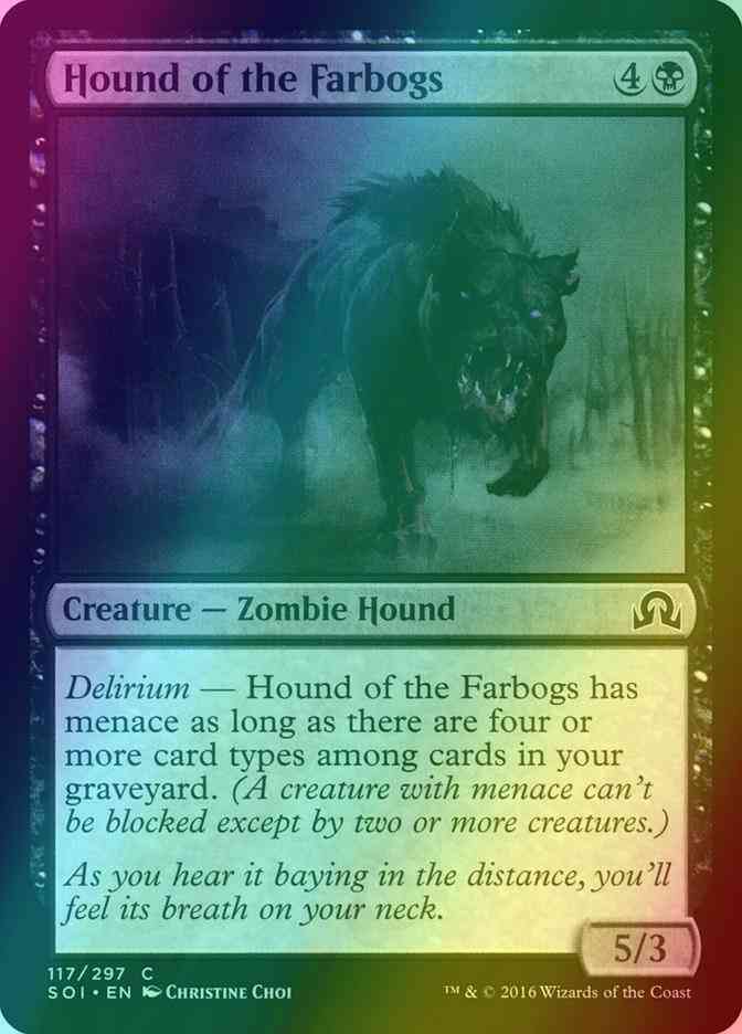 Hound of the Farbogs [117] [Shadows over Innistrad] [Foil]