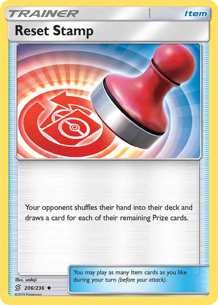 Reset Stamp - 206/236 - Uncommon [sm11-206] [Reverse Holo]