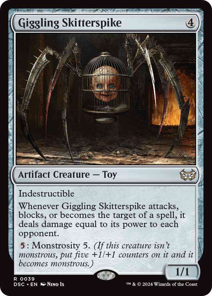 Giggling Skitterspike [39] [Duskmourn: House of Horror: Commander] [Non-Foil]