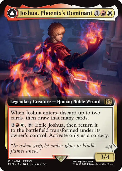 Joshua, Phoenix's Dominant // Phoenix, Warden of Fire [494] [Extended Art] [FINAL FANTASY] [Non-Foil]