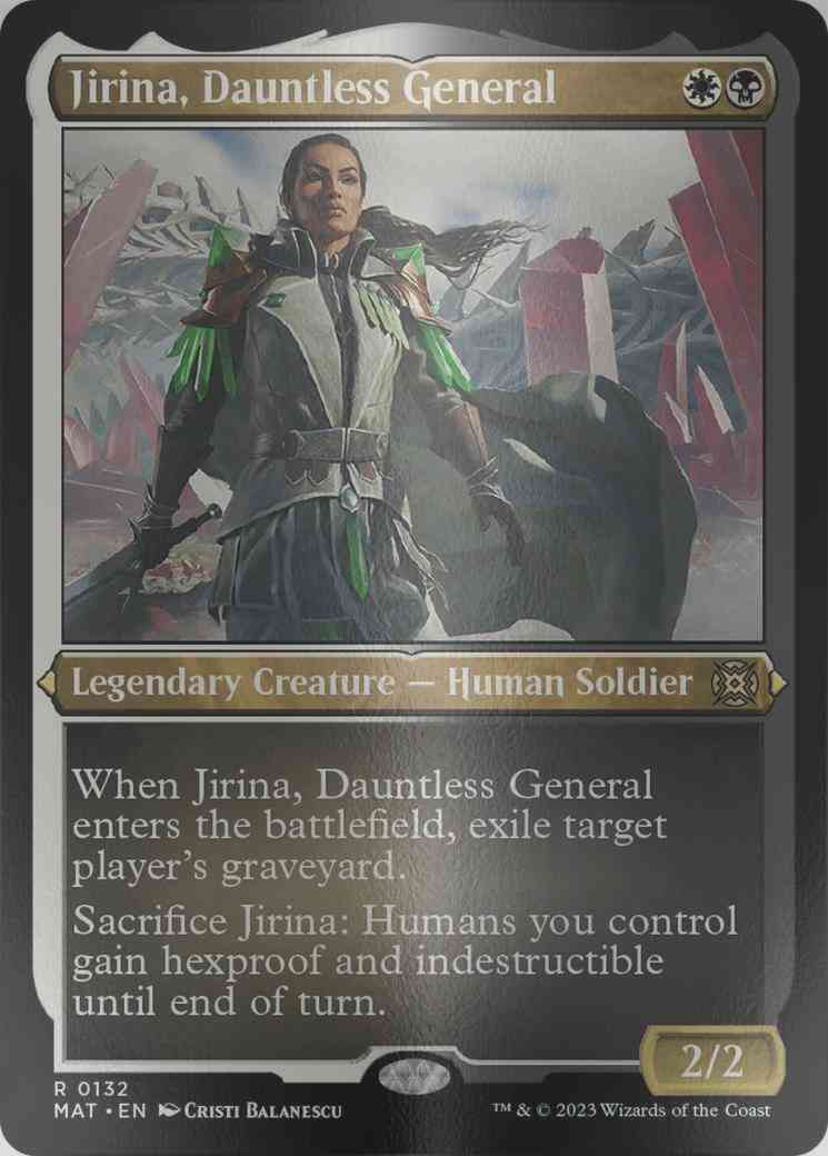 Jirina, Dauntless General [132] [March of the Machine: The Aftermath] [Etched Foil]