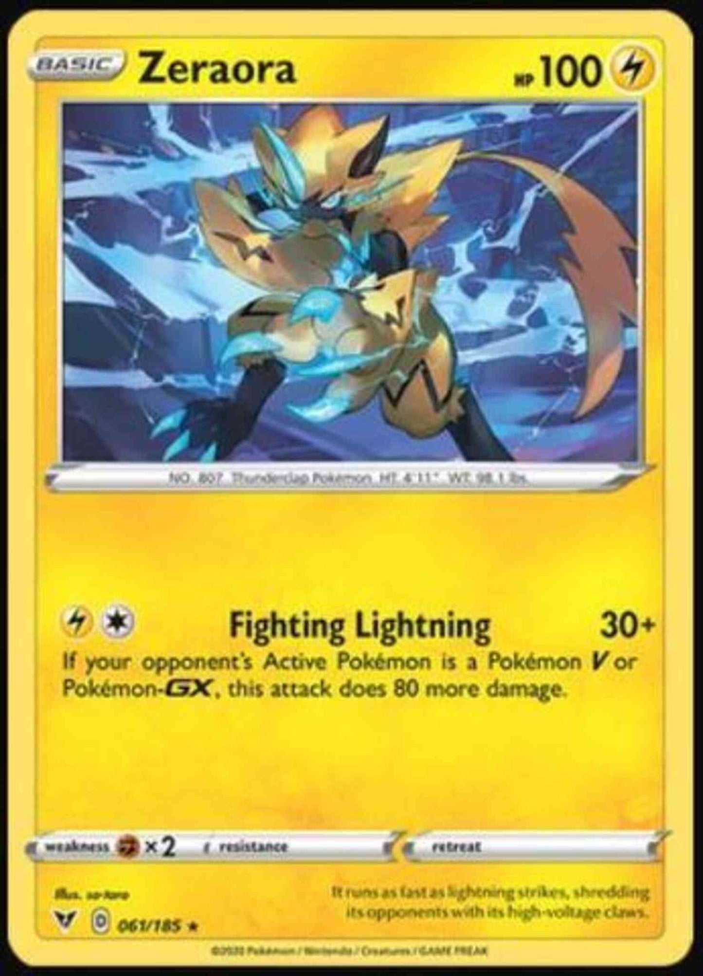 Zeraora - 061/185 - Rare Holo [swsh4-061] [Holo]