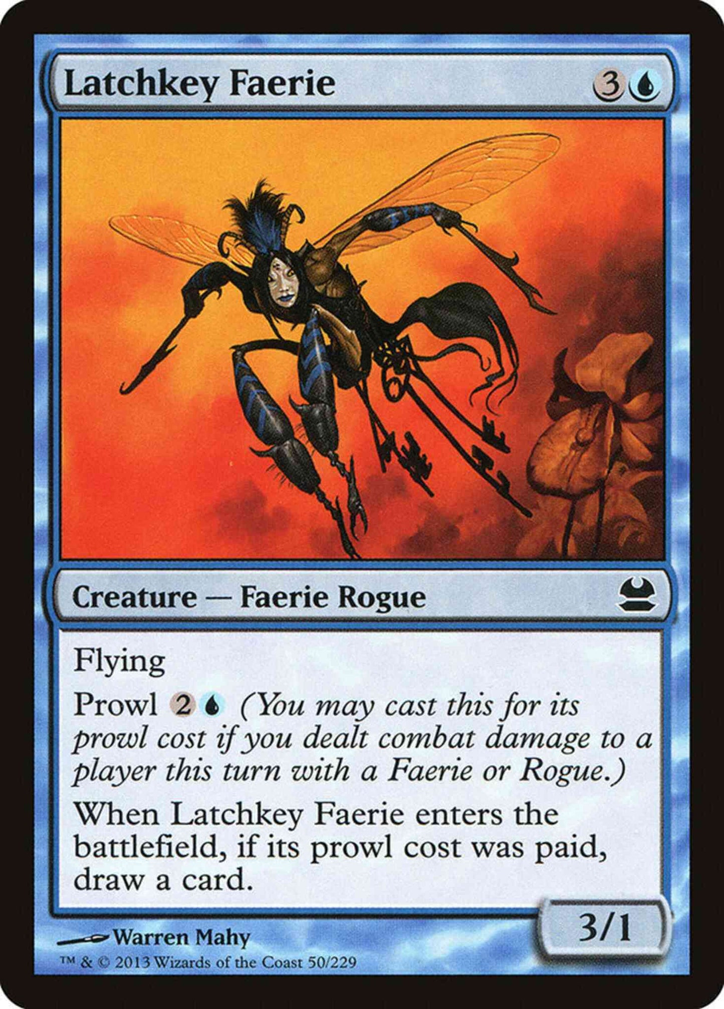Latchkey Faerie [50] [Modern Masters] [Non-Foil]