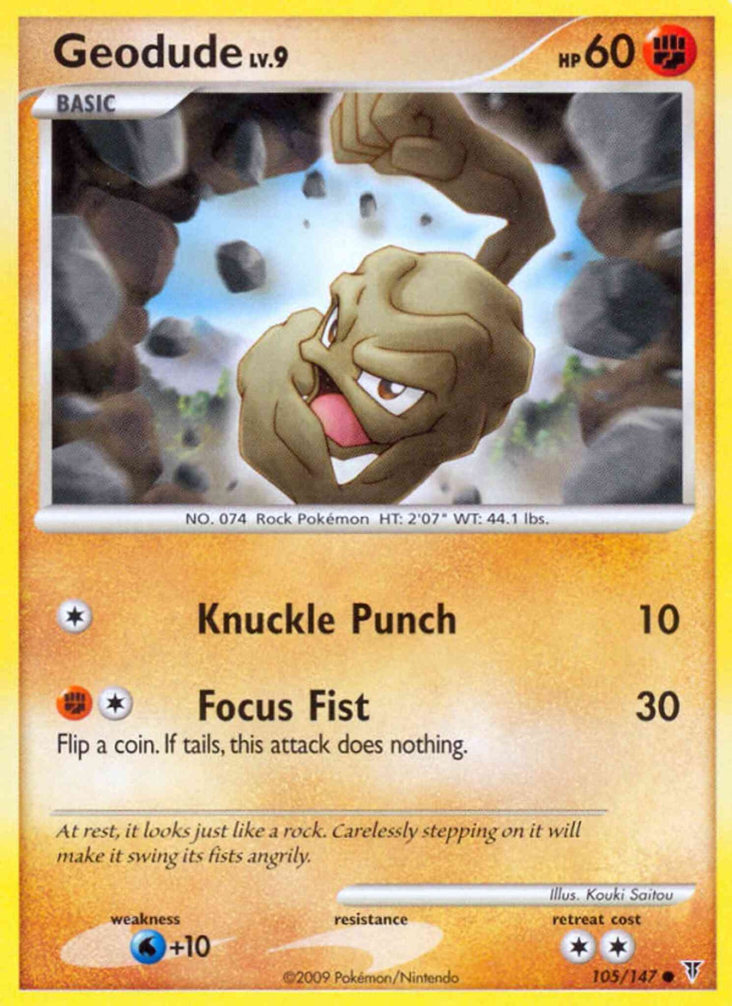 Geodude - 105/147 - Common [pl3-105] [Non-Holo]