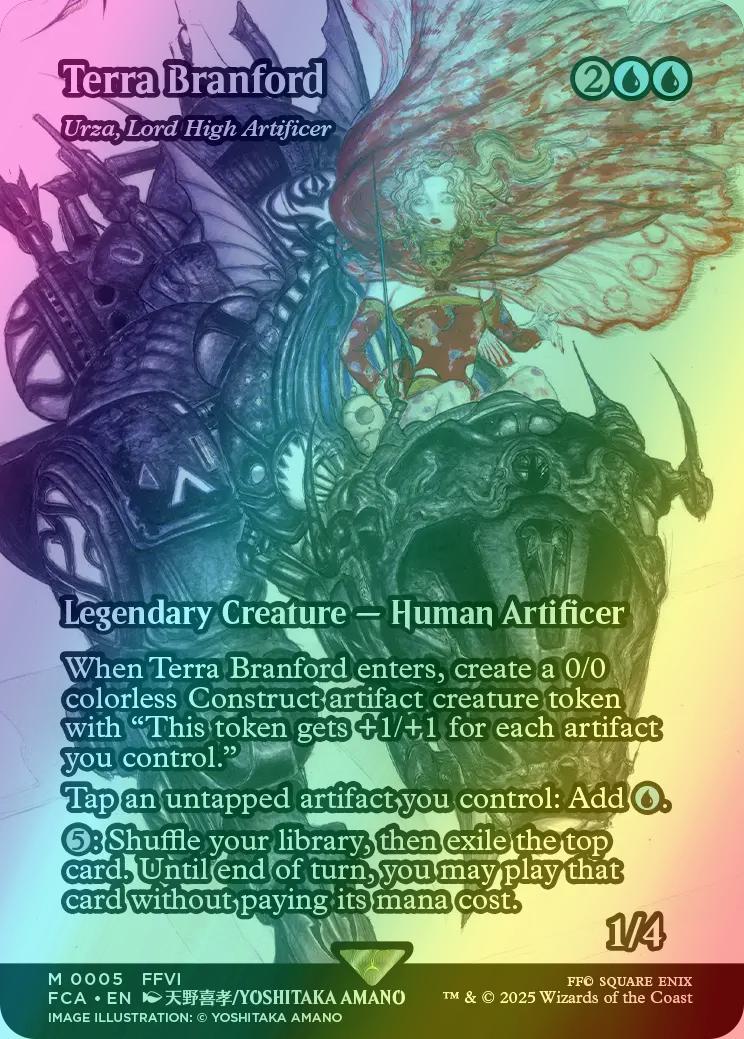 Terra Branford - Urza, Lord High Artificer [5] [Borderless] [FINAL FANTASY: Through the Ages] [Foil]