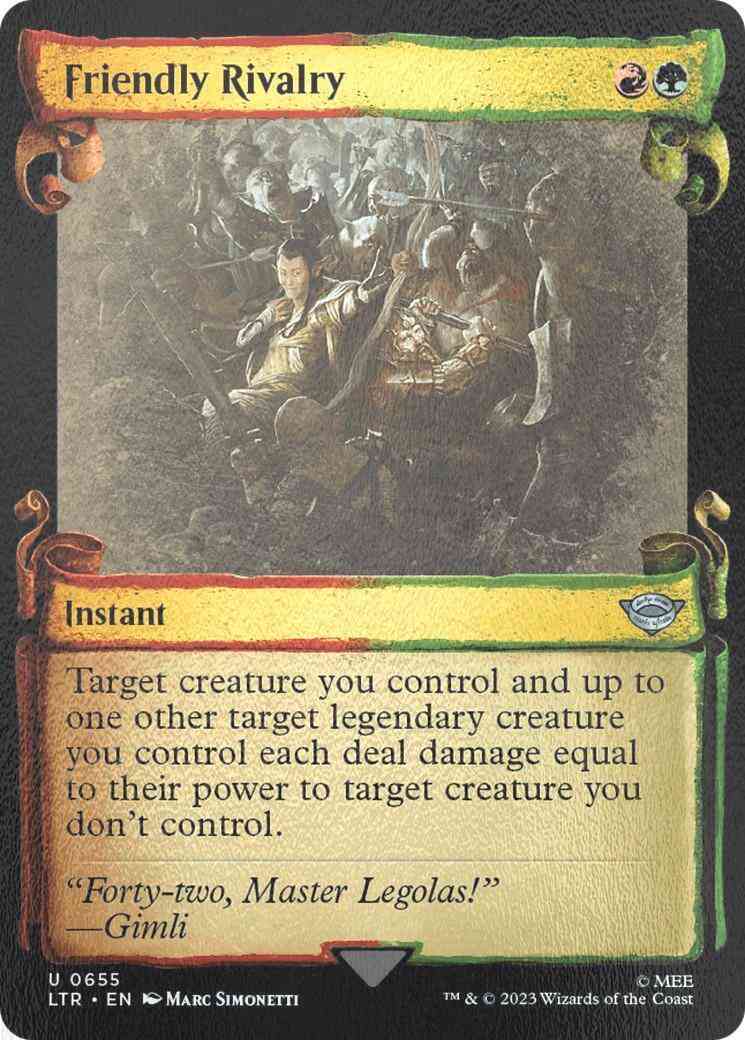 Friendly Rivalry [655] [Scrolls Showcase] [The Lord of the Rings: Tales of Middle-earth] [Silver Foil]