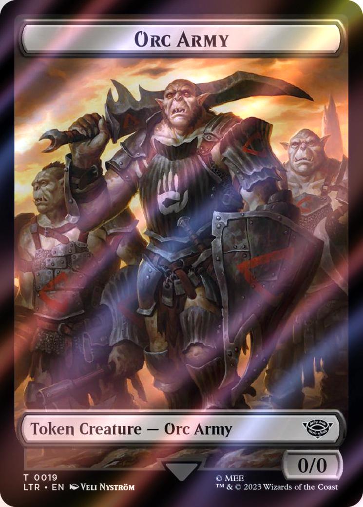 Food Token (24) // Orc Army Token (19) [The Lord of the Rings: Tales of Middle-earth: Tokens] [Surge Foil]