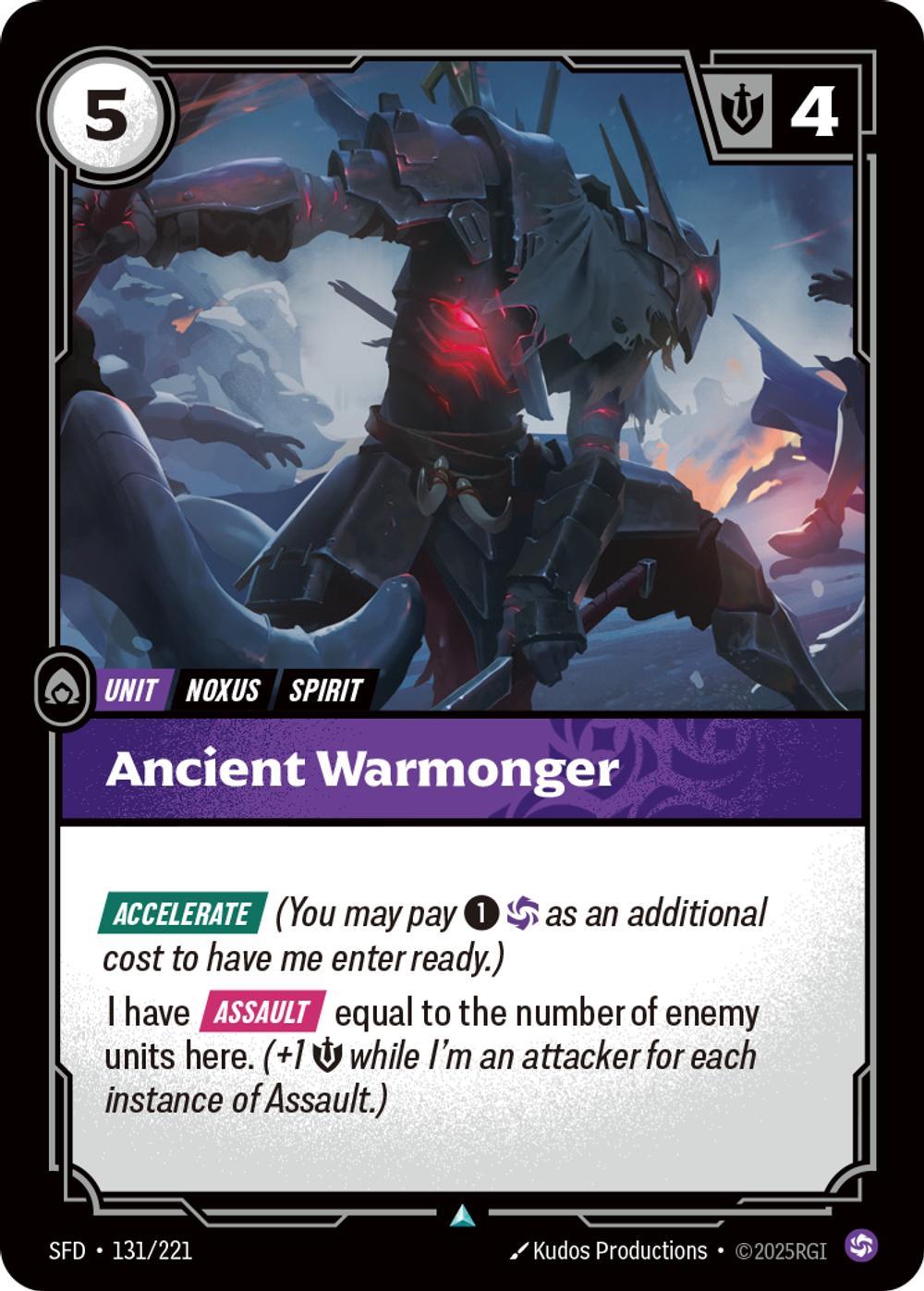 Ancient Warmonger - 131/221 [Spiritforged] [Non-Foil]