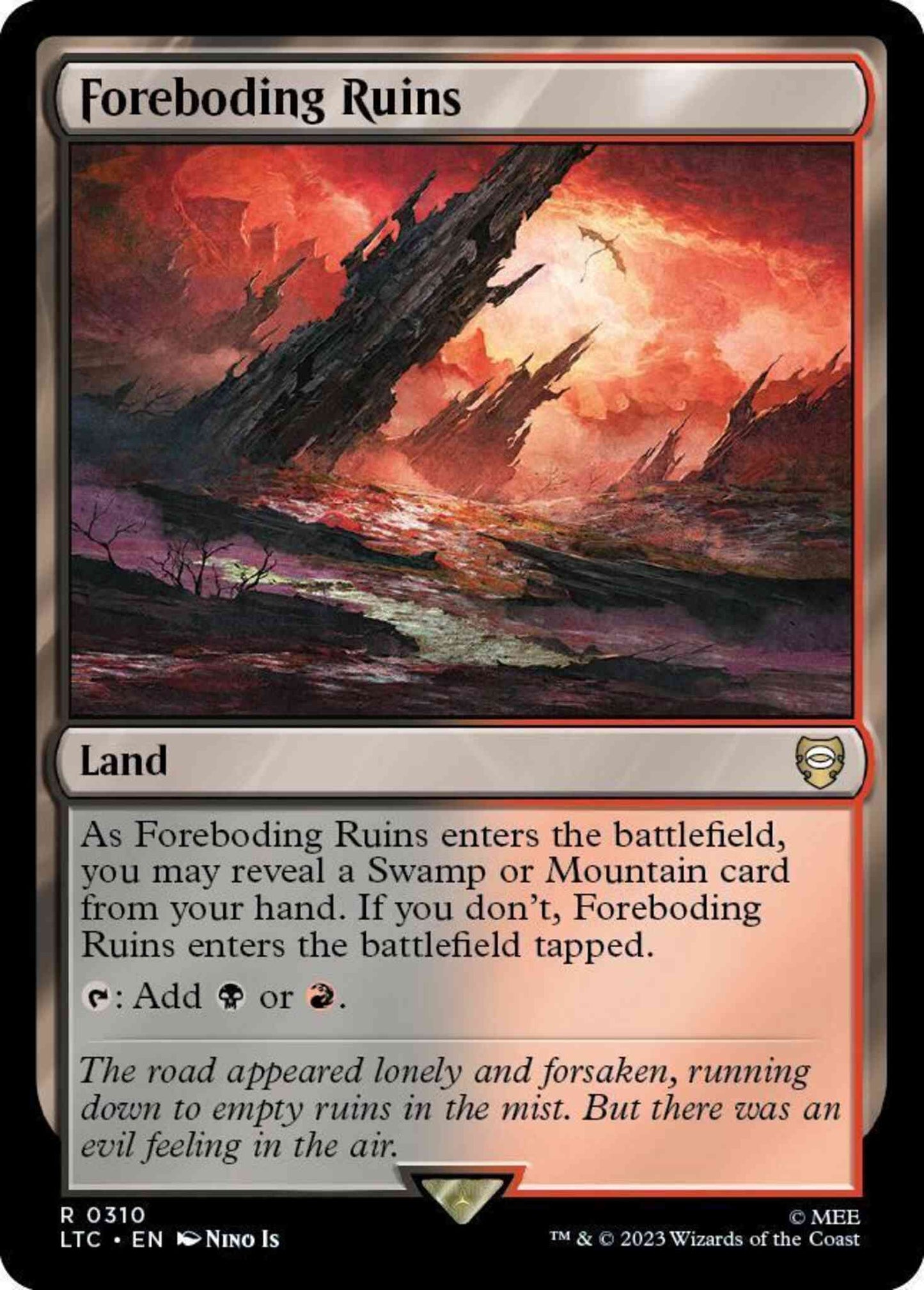 Foreboding Ruins [310] [The Lord of the Rings: Tales of Middle-earth: Commander] [Non-Foil]