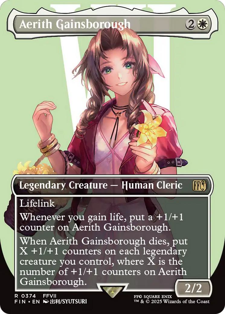 Aerith Gainsborough [374] [Borderless] [Character] [FINAL FANTASY] [Non-Foil]