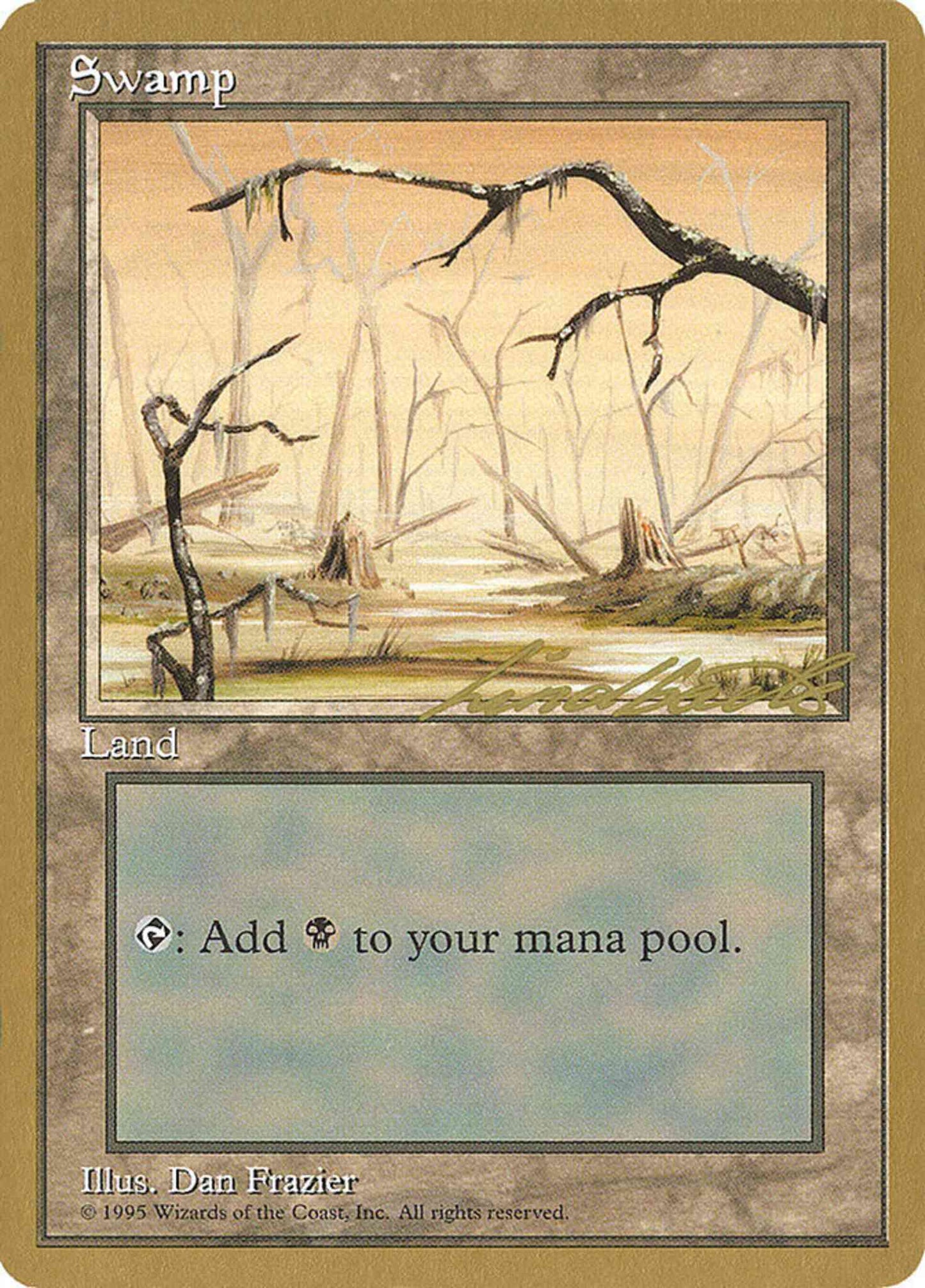 Swamp [ll370] [Leon Lindback] [Bottom Branch Vertical] [Pro Tour Collector Set] [Non-Foil]