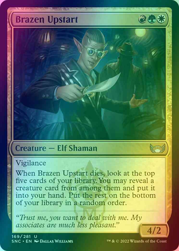 Brazen Upstart [169] [Streets of New Capenna] [Foil]