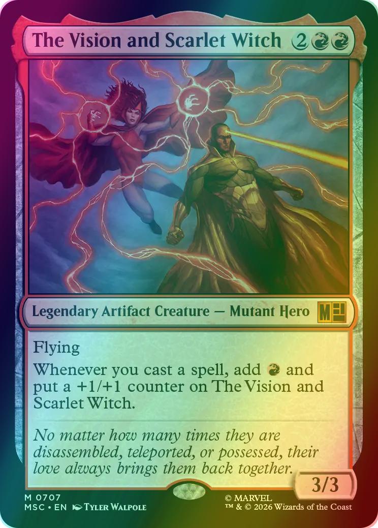 The Vision and Scarlet Witch [707] [Jumpstart] [Marvel Super Heroes: Commander] [Foil]