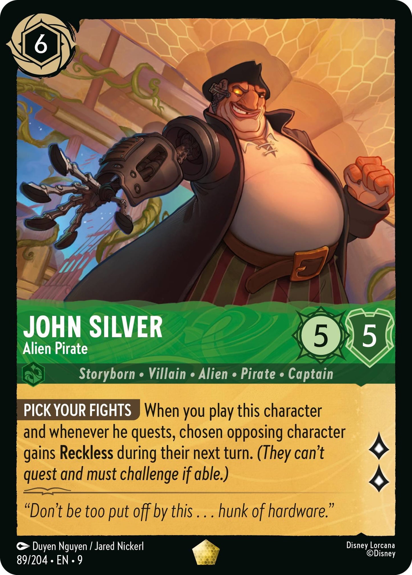 John Silver - Alien Pirate - 89/204 [Fabled] [Non-Foil]