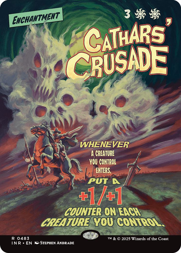 Cathars' Crusade [483] [Borderless] [Poster] [Innistrad Remastered] [Non-Foil]