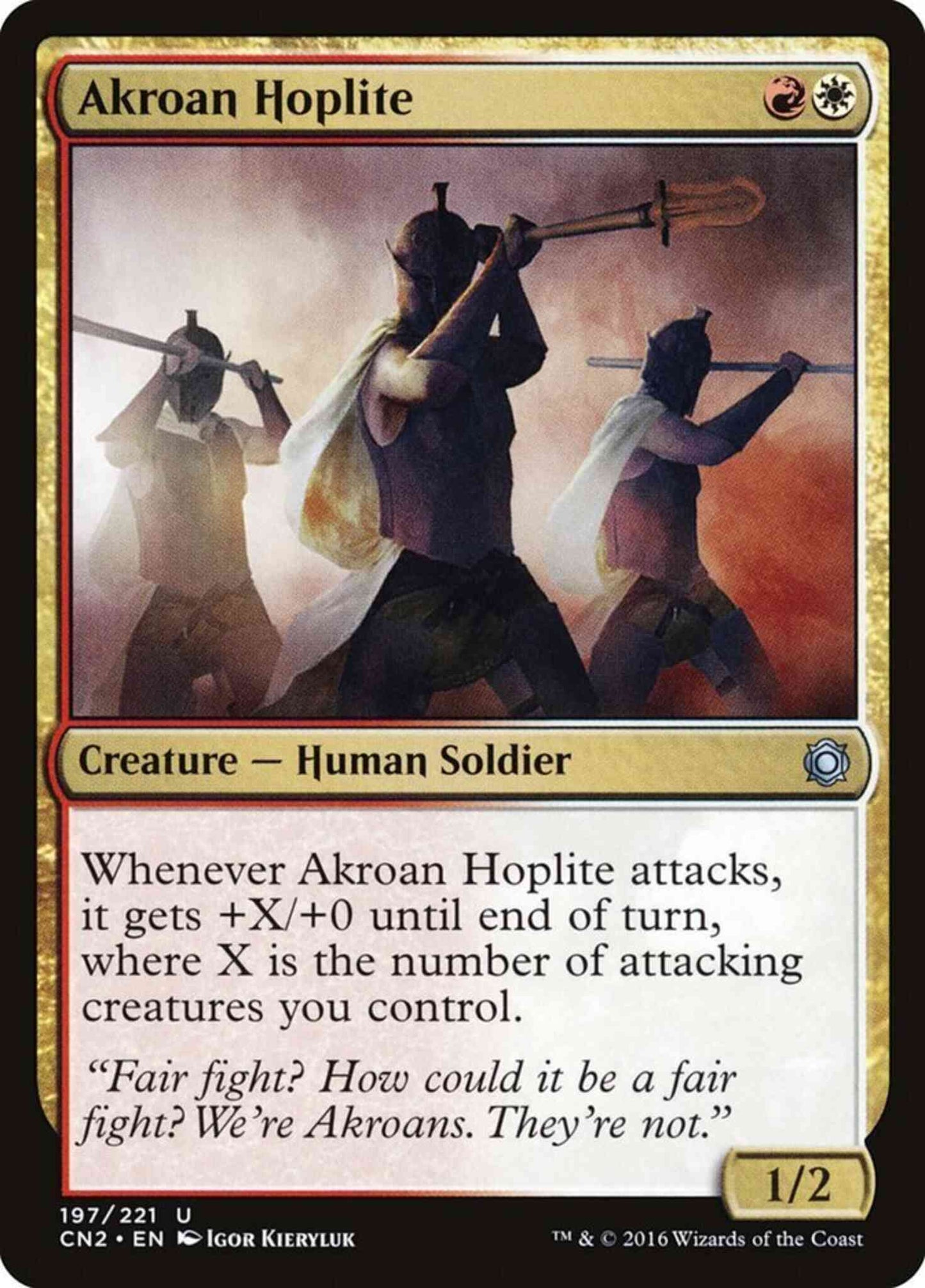 Akroan Hoplite [197] [Conspiracy Take The Crown] [Non-Foil]