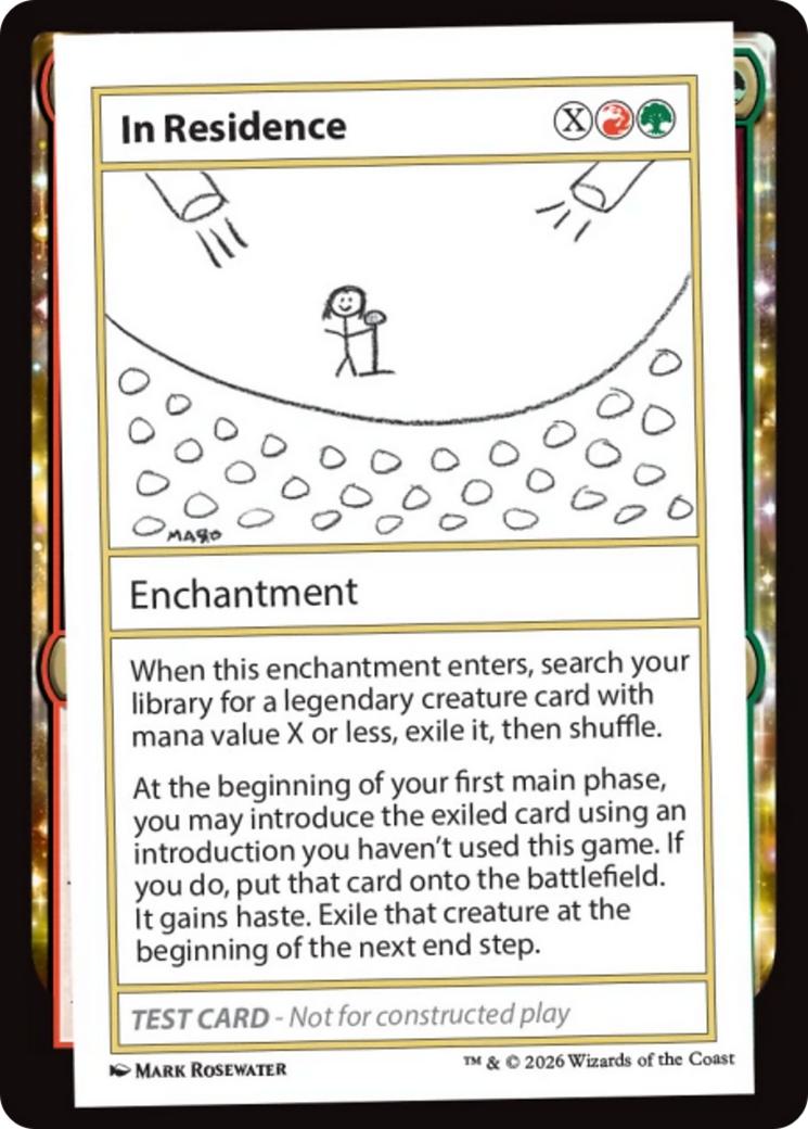 In Residence [6] [Playtest Card] [MagicFest 2026] [Non-Foil]