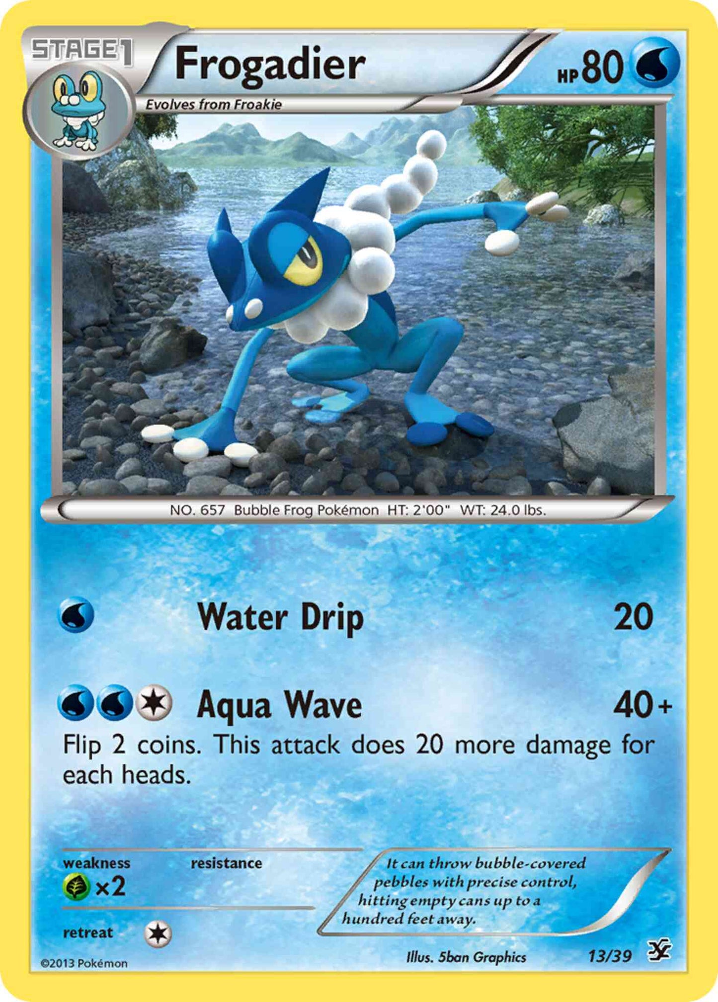 Frogadier - 13/39 -  [xy0-13] [Non-Holo]