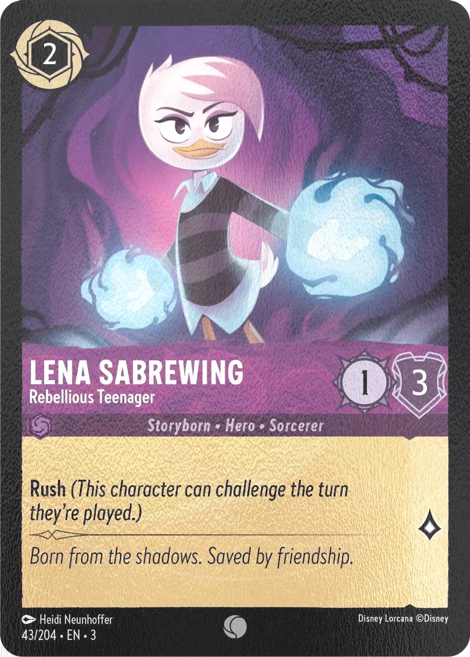 Lena Sabrewing - Rebellious Teenager - 43/204 [Into the Inklands] [Cold Foil]