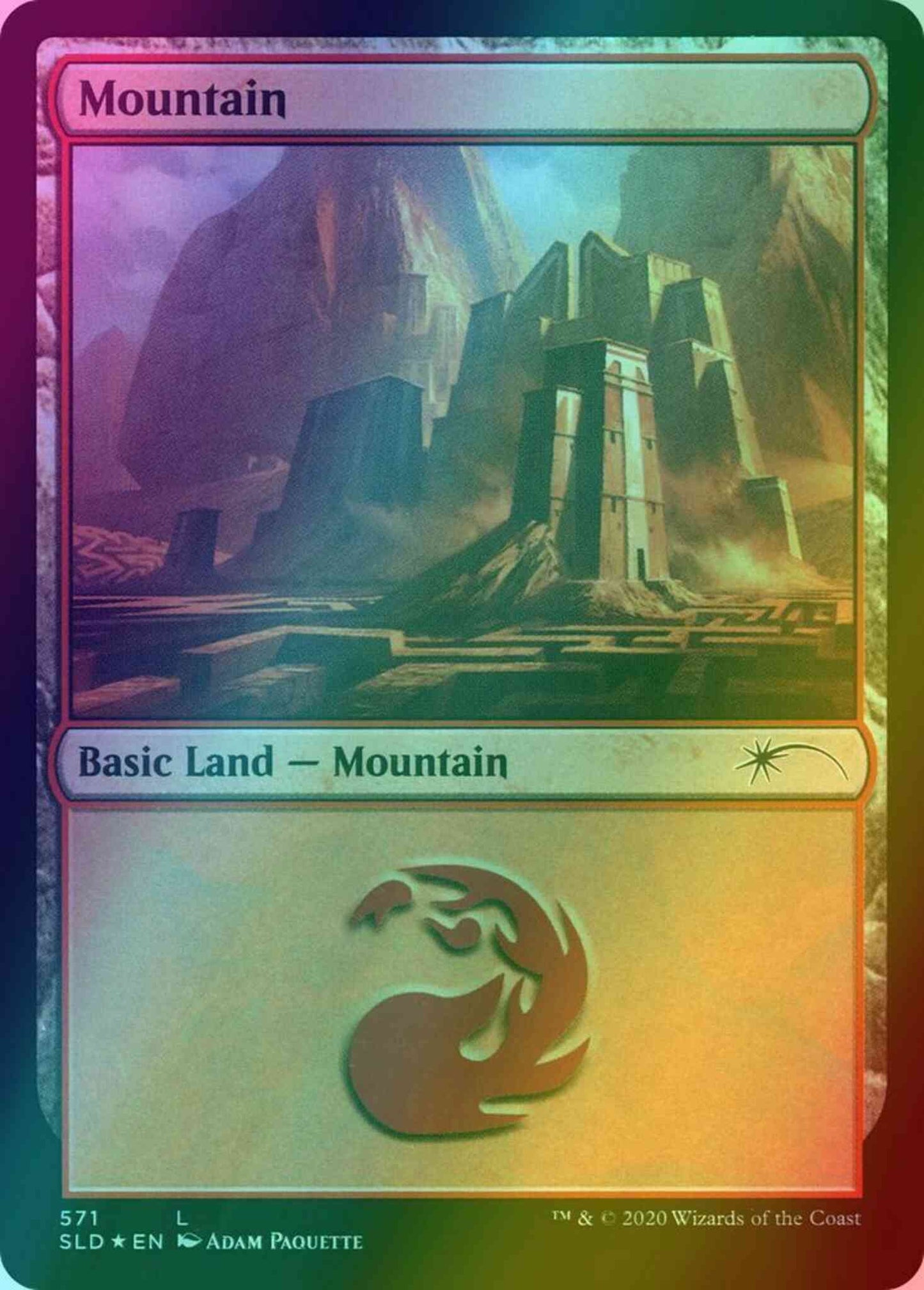 Mountain [0571] [Jumpstart: Minotaurs] [Secret Lair Drop] [Foil]