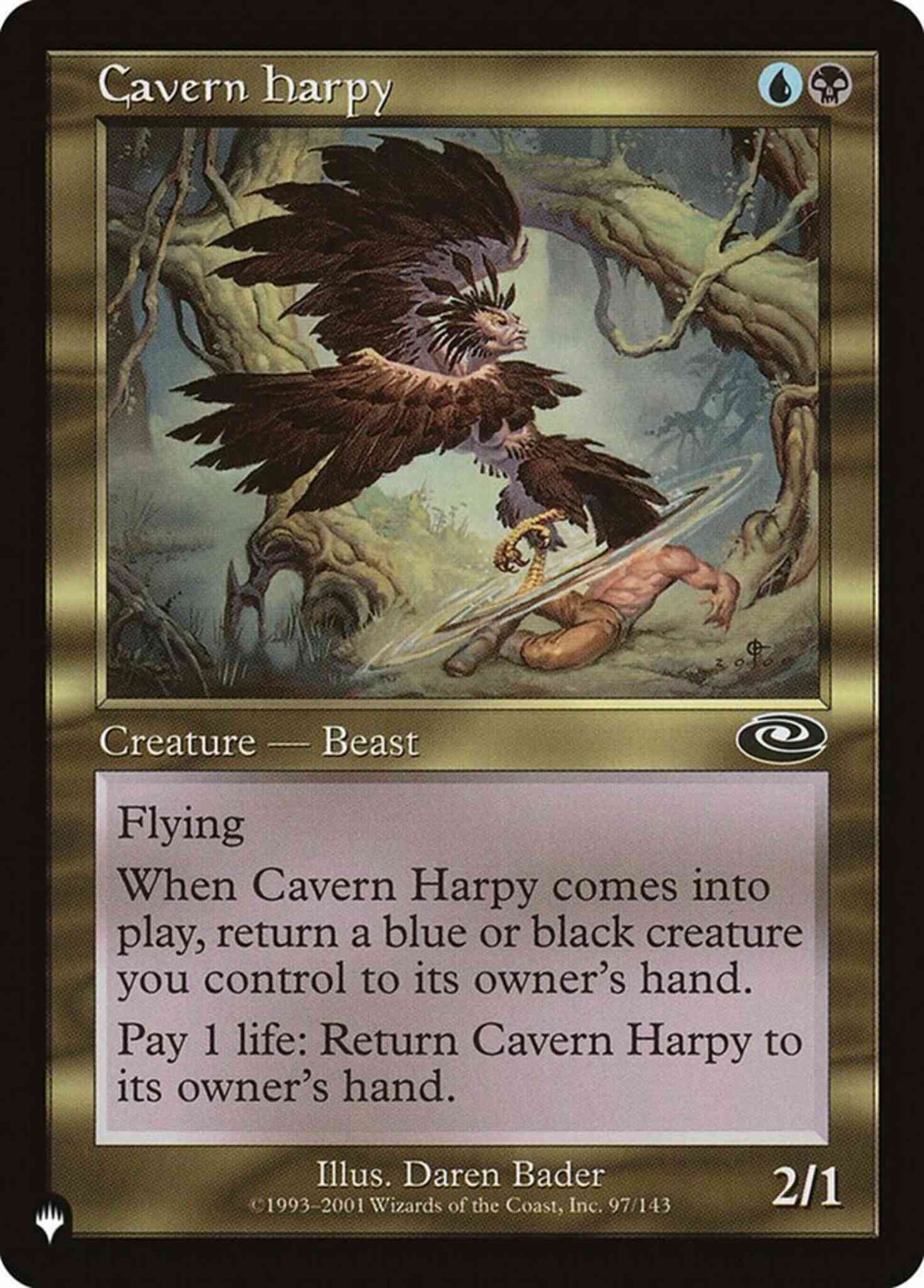 Cavern Harpy [PLS-97] [The List] [Non-Foil]