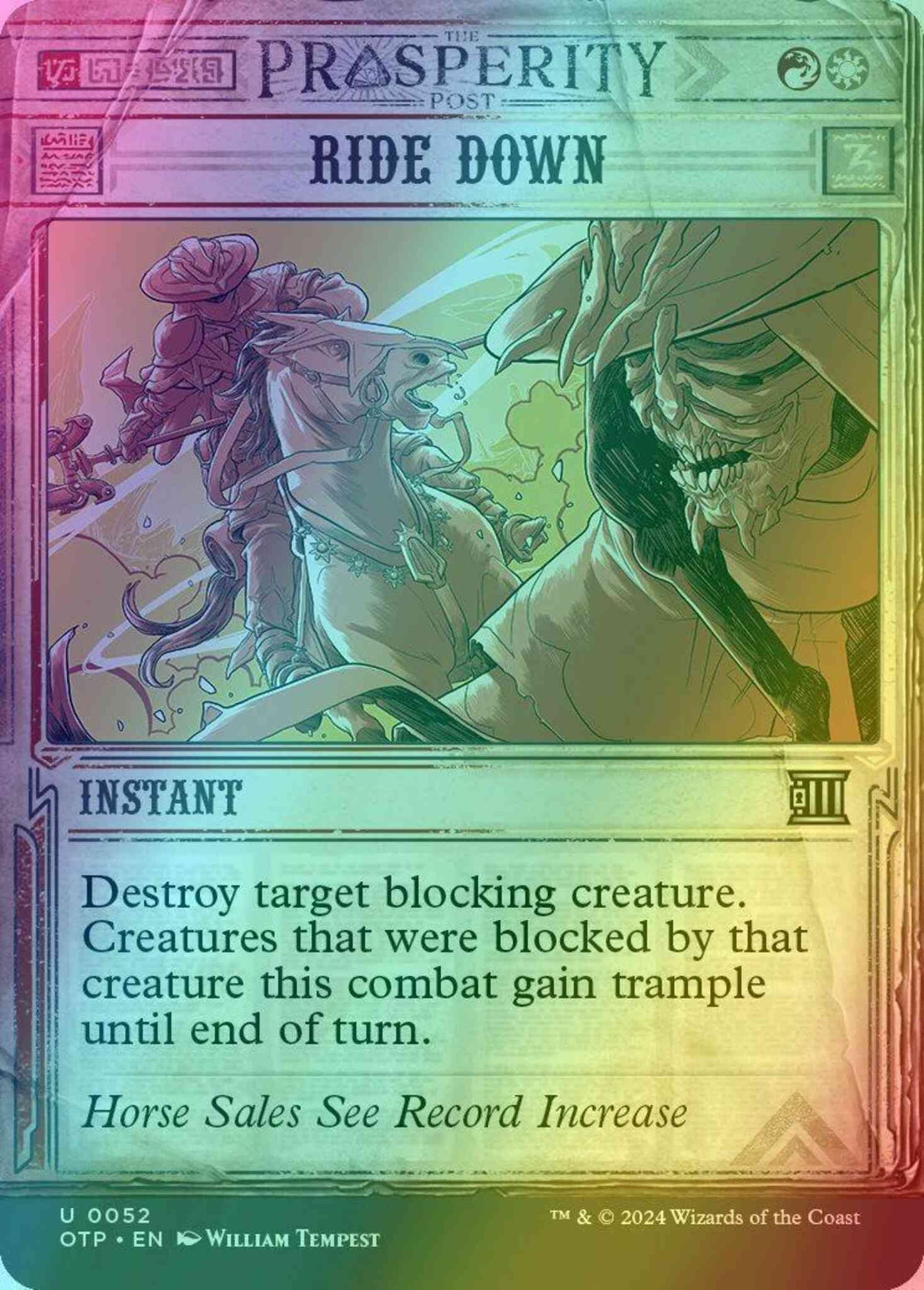Ride Down [52] [Breaking News Showcase] [Breaking News] [Foil]