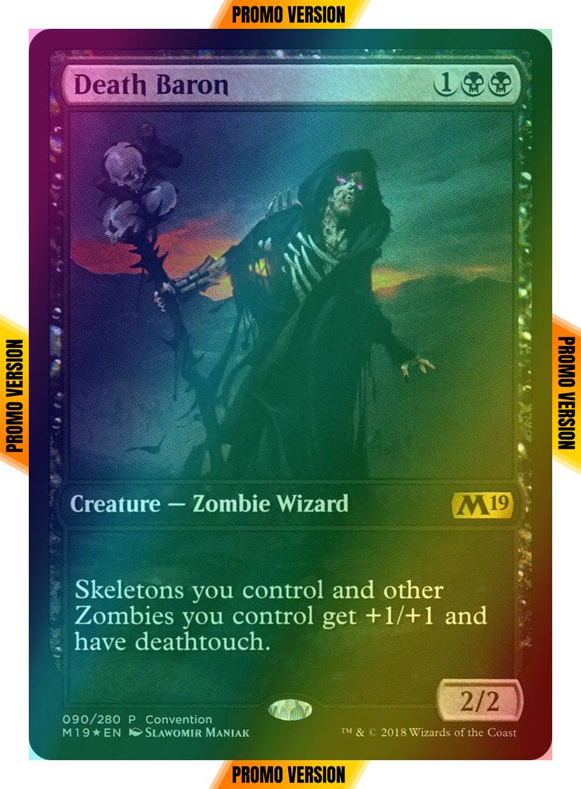Death Baron [90] [Convention] [Core Set 2019 Promos] [Foil]