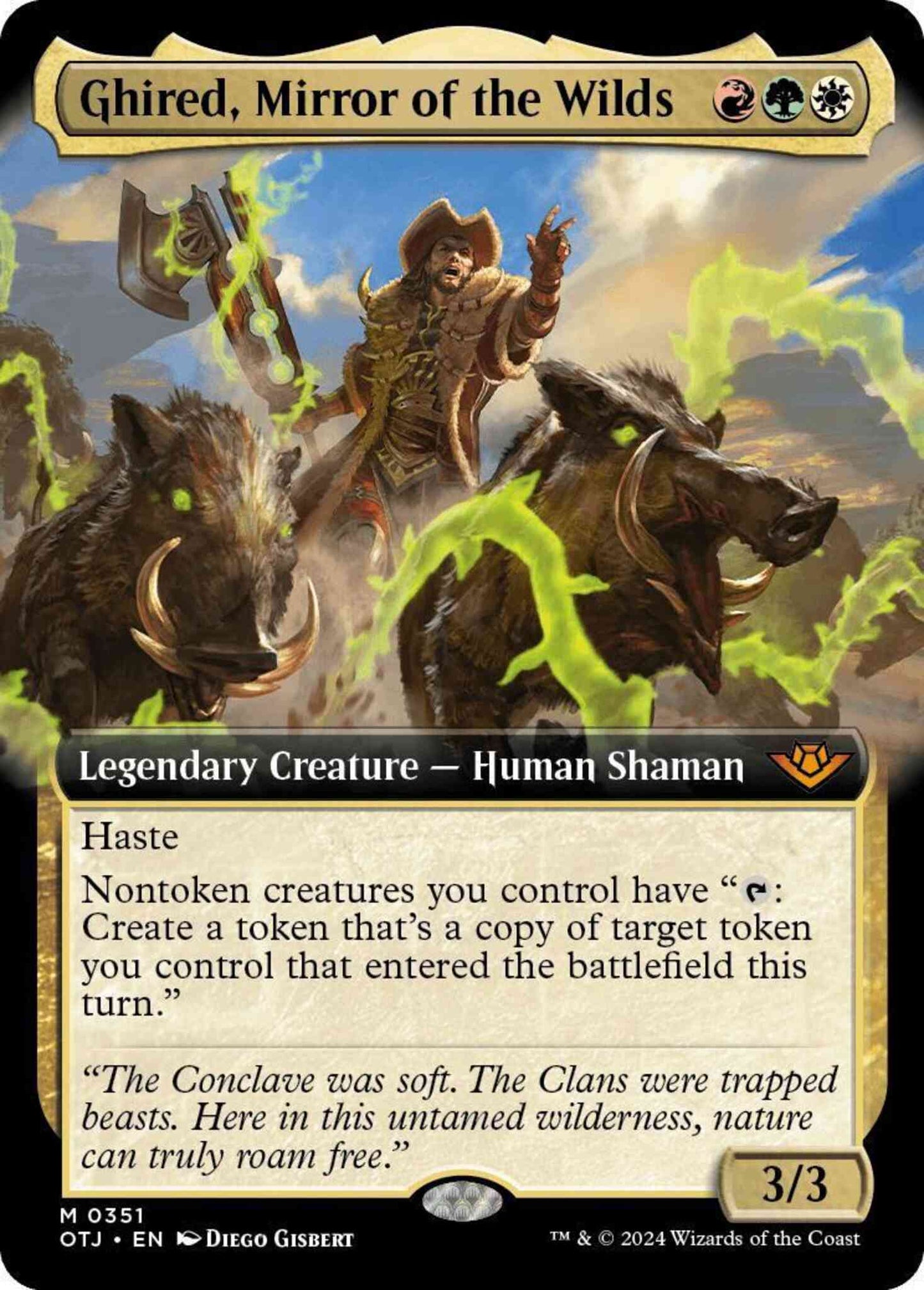 Ghired, Mirror of the Wilds [351] [Extended Art] [Outlaws of Thunder Junction] [Non-Foil]