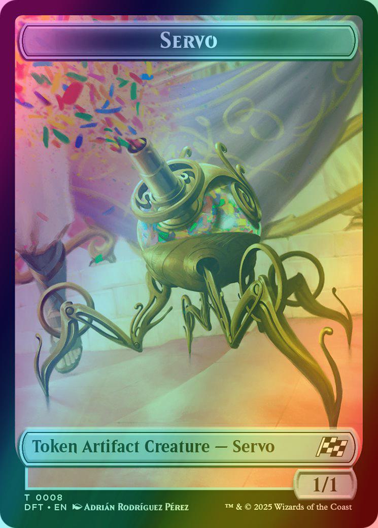 Servo Token (08) // Thopter Token (09) [Aetherdrift: Tokens] [Foil]