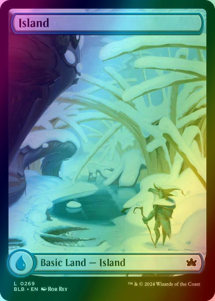 Island [269] [Full Art] [Winter] [Bloomburrow] [Foil]