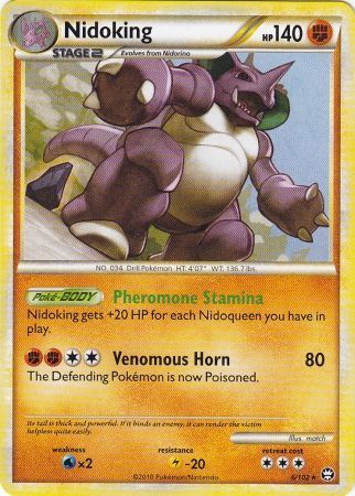 Nidoking - Theme Deck - 6/102 - Rare [hgss4-6] [Non-Holo]