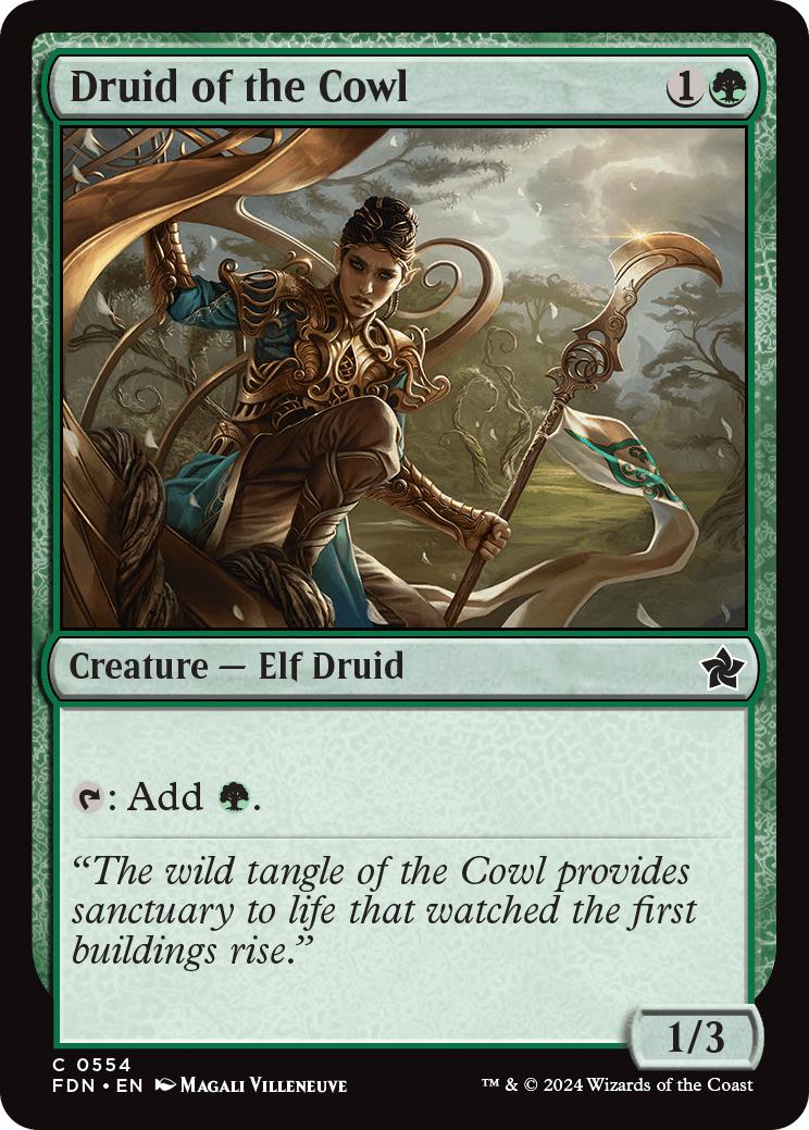 Druid of the Cowl [554] [Foundations] [Non-Foil]