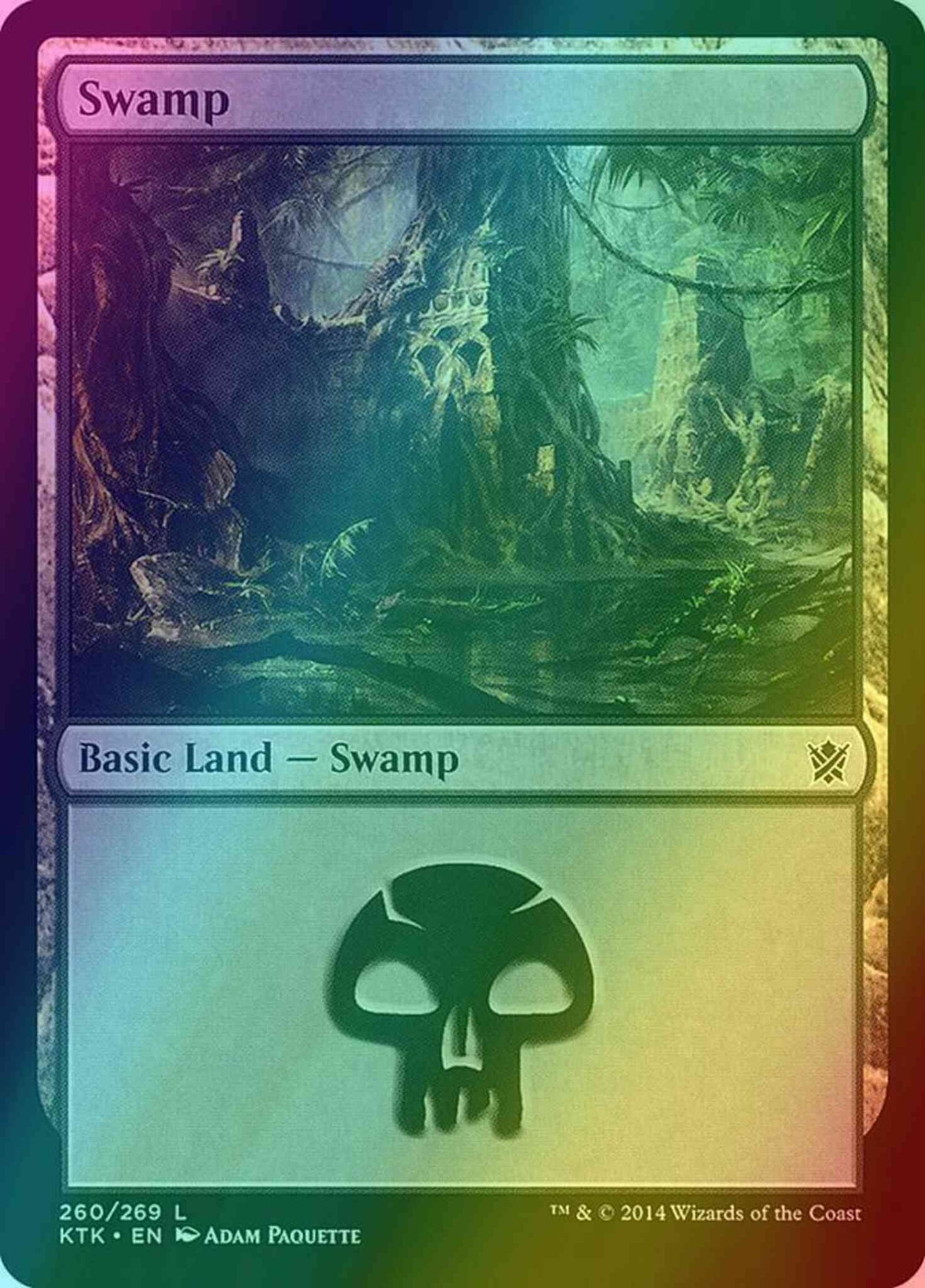 Swamp [260] [Khans Of Tarkir] [Foil]
